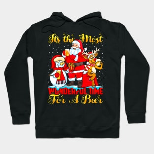 Beer Christmas. Merry Beermas. It's The Most Wonderful Time For a Beer. Hoodie